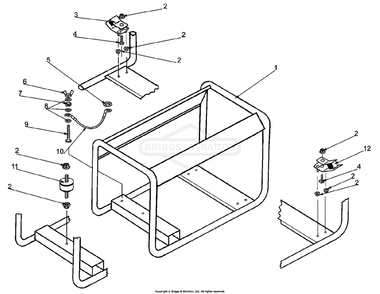 Part Location Diagram of 102617GS Briggs and Stratton Decal g-force 2600